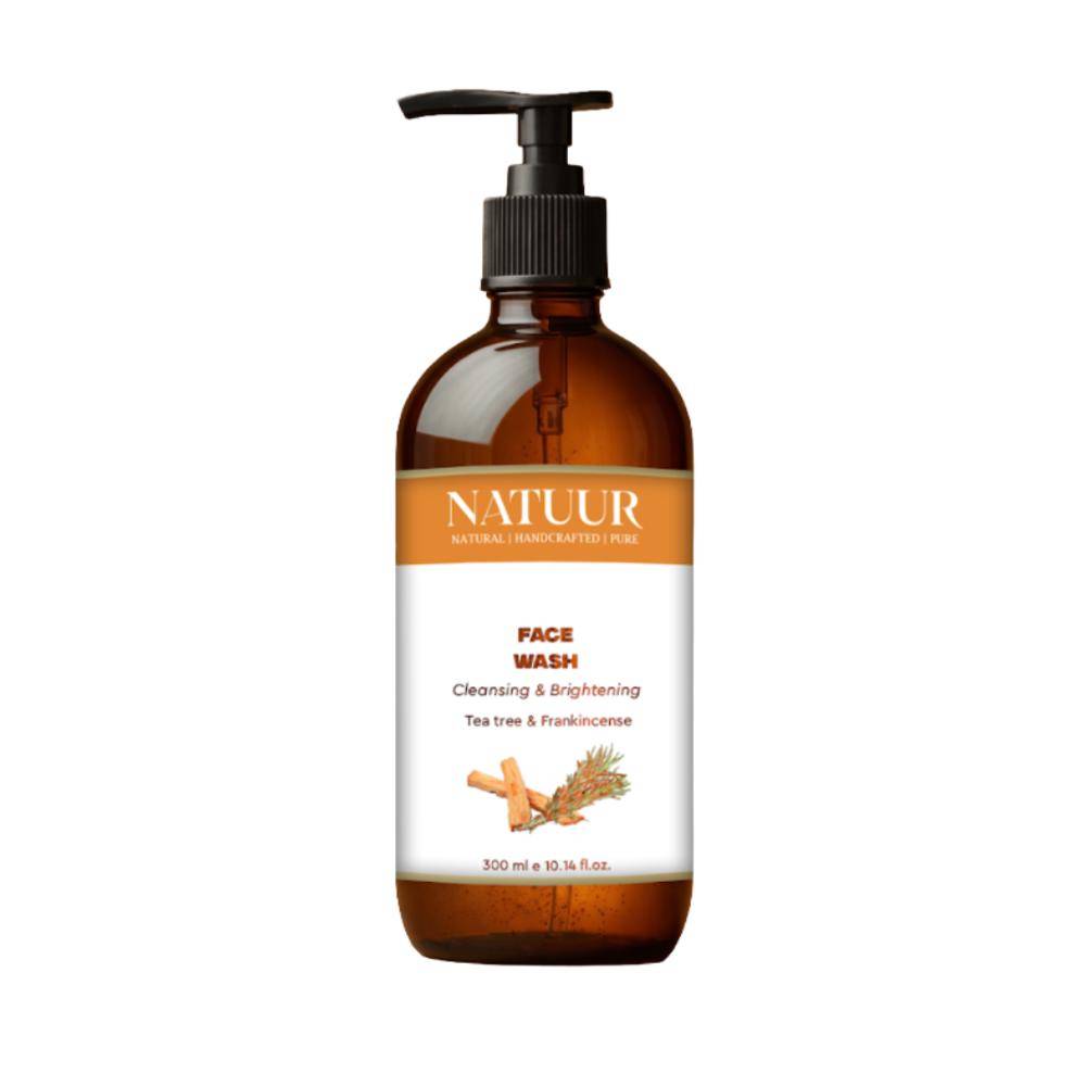 Natuur Face Wash Cleansing & Brightening Tea Tree, Peppermint & Frankincense