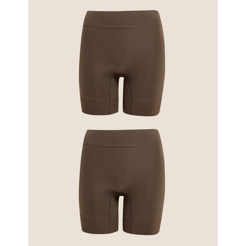 Buy Marks & Spencer Anti-chafe Shorts - Brown (Pack of 2) Online