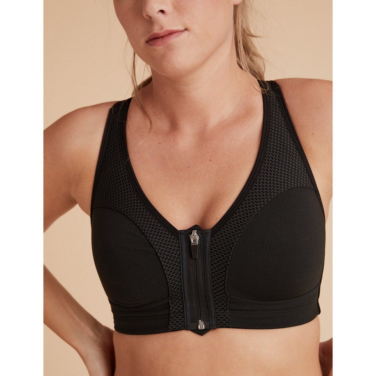 Buy Marks & Spencer Extra High Impact Non-padded Sports Bra Aa-g - Black  Online