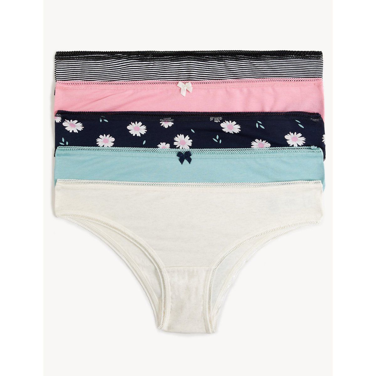 Buy Marks & Spencer Cotton Mix Knickers - Multi-color (Pack of 5