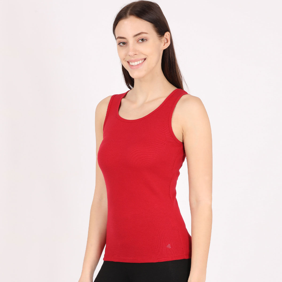 Jockey A113 Womens Super Combed Cotton Rib Slim Fit Solid Tank Top ...