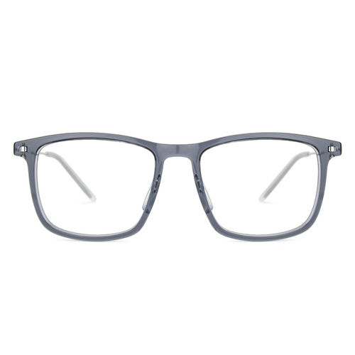 Buy Lenskart Blu Zero Power Grey Transparent White Full Rim Round