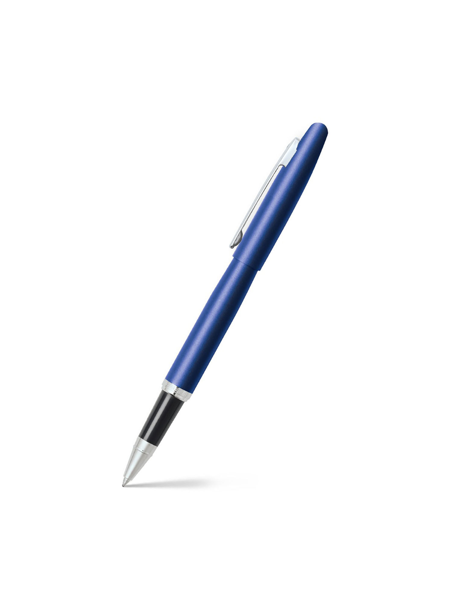 Sheaffer 9401 VFM Rollerball Pen - Neon Blue with Nickel Plated Trim