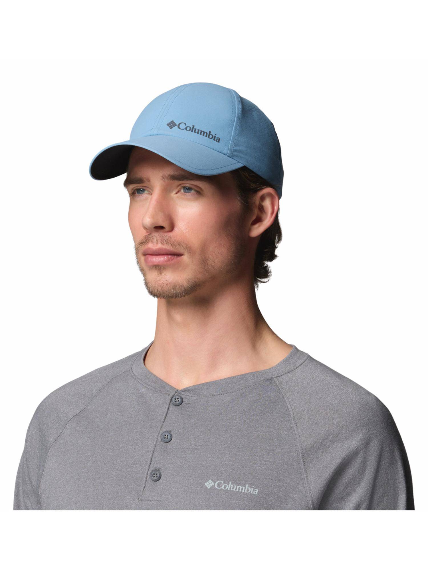 Columbia Unisex Blue Omni-Shade Silver Ridge IV Hiking Trekking Cap (One Size)