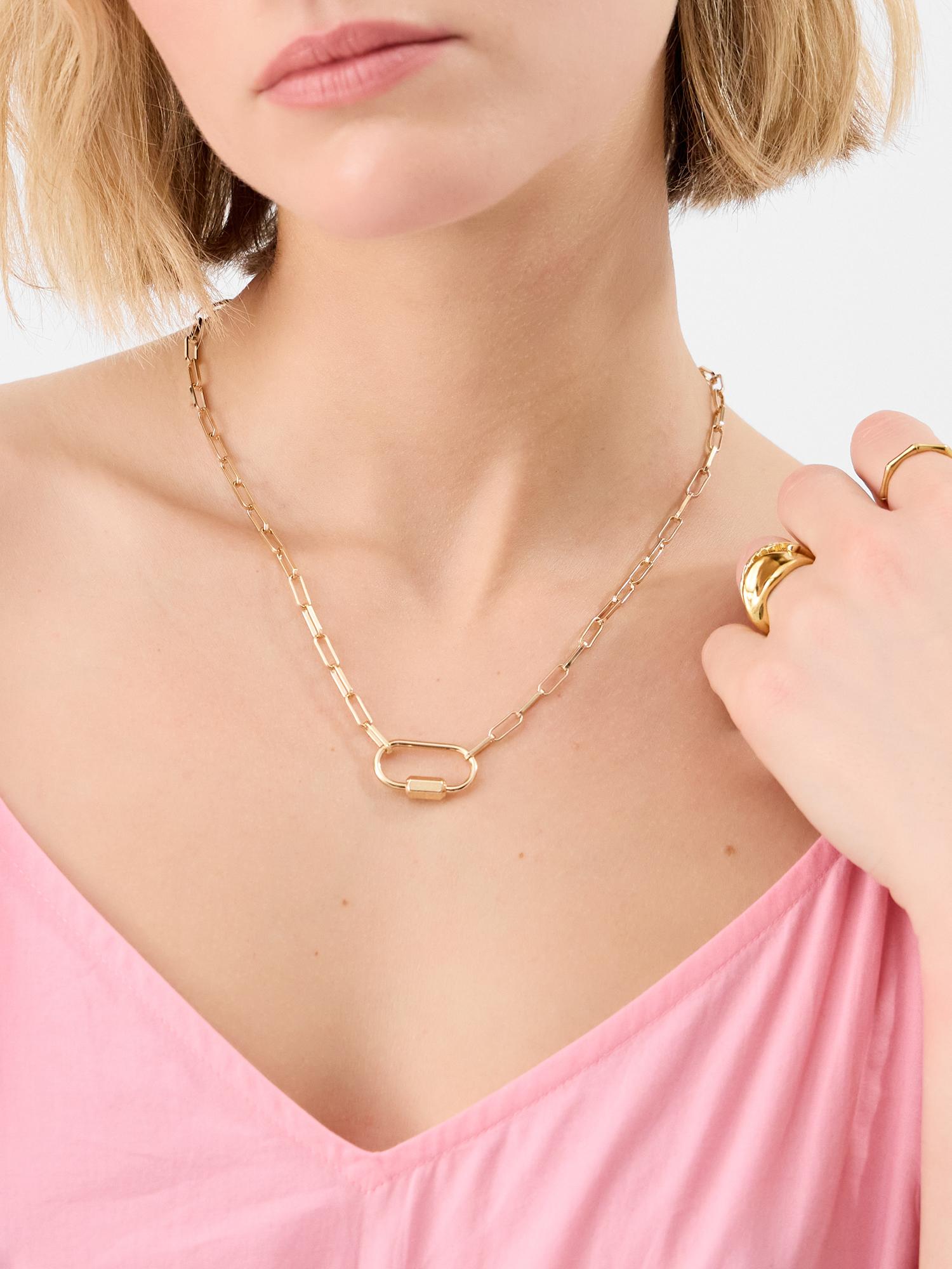 Buy Accessorize London Women's Carabiner Pendant Necklace Online