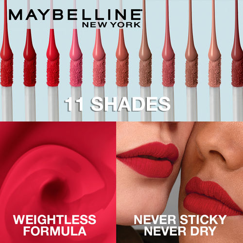 Maybelline New York Sensational Liquid Matte Lipstick Buy Maybelline New York Sensational Liquid Matte Lipstick Online At Best Price In India Nykaa