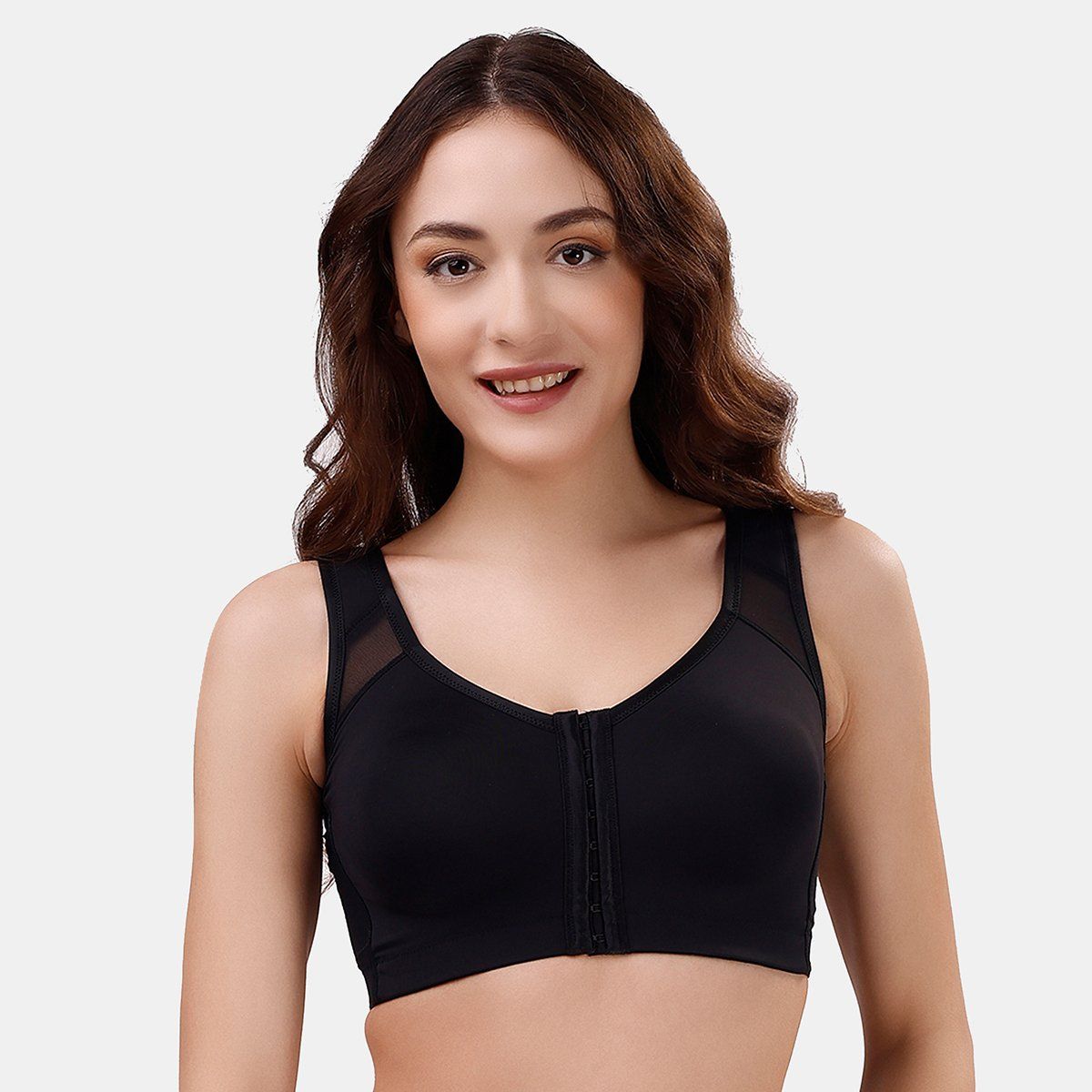 Buy SOIE Front Closure Full Coverage Non Padded Non Wired Posture