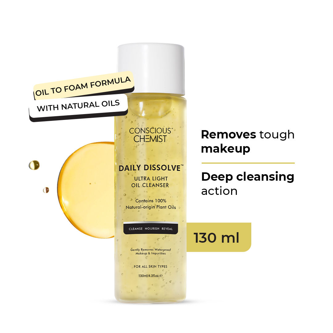 Conscious Chemist Daily Dissolve Ultra Light Makeup Remover Oil Cleanser For All Skin Type