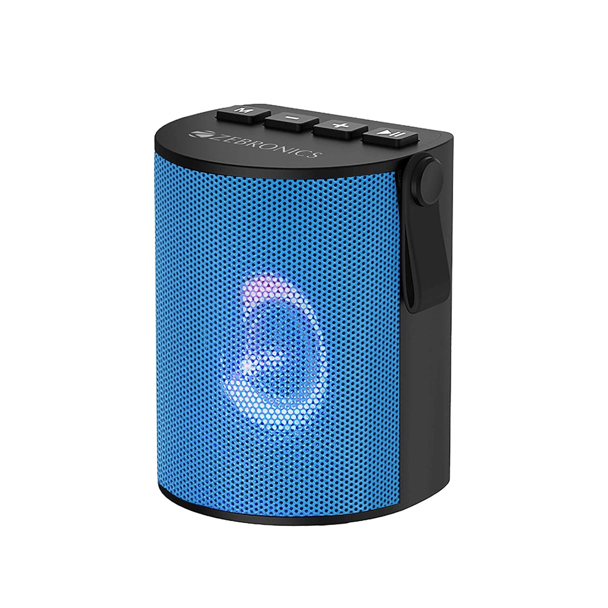 Zebronics Zeb-Bellow Portable Speaker with Bluetooth Supporting, USB, SD Card, AUX (Blue )