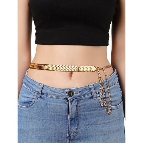 Gold Plated Belly Chain Flipkart Buy Peora Gold Plated Body Chain