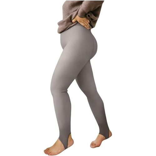BRACHY Winter Dual Tone Translucent Fleece Warm Thermal Leggings Tights  Pants