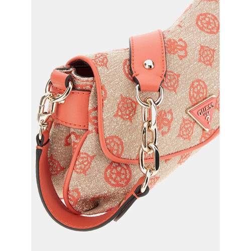 Satchel Bag Guess Coral Buy Guess Coral Red Logo Printed Beyza