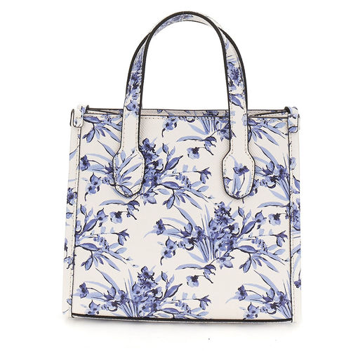 Guess Floral Multi-Color Printed Silvana Sling Bag with Detachable Strap