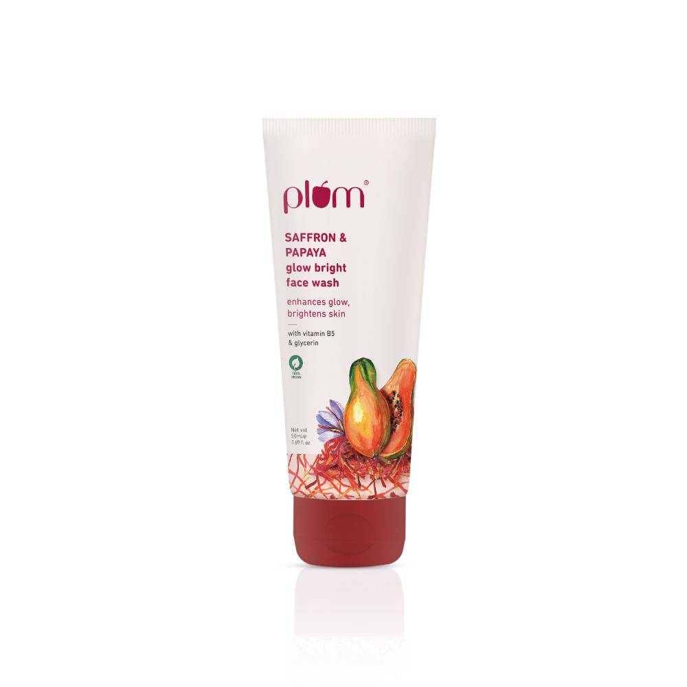 Plum Saffron & Papaya Glow Bright Face Wash