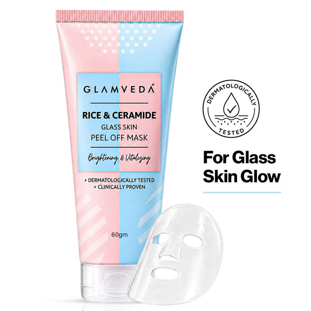Glamveda Korean Rice & Ceramide Glass Skin Peel Off Mask