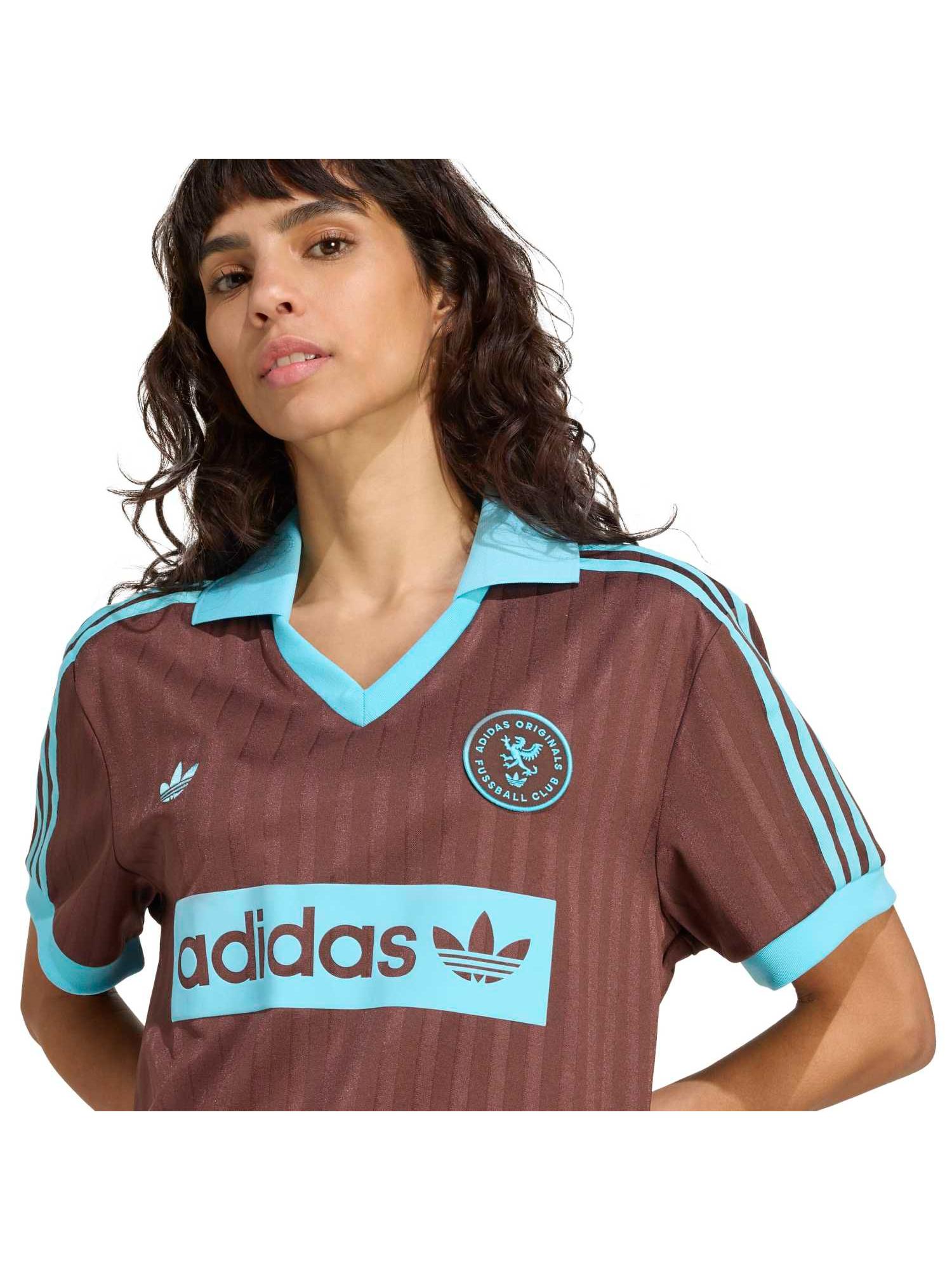 Buy adidas Originals FOOTBALL TEE Brown Women Polo T-shirt Online
