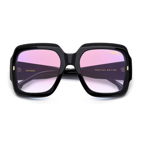 Buy CARRERA Womens Pink Lens Black Square Sunglasses with  display picture 3