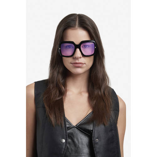 Carrera Pink Framed Square Sunglasses with Dark Lenses Carrera Shield Sunglasses Unisex Rose Gold 99mm Flaglab12  main image 3