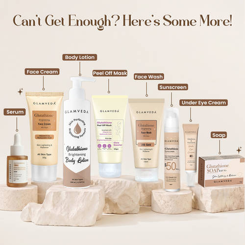 Buy Glamveda Glutathione 4-Step Skincare Routine Combo For Healthy & Radiant Skin Online