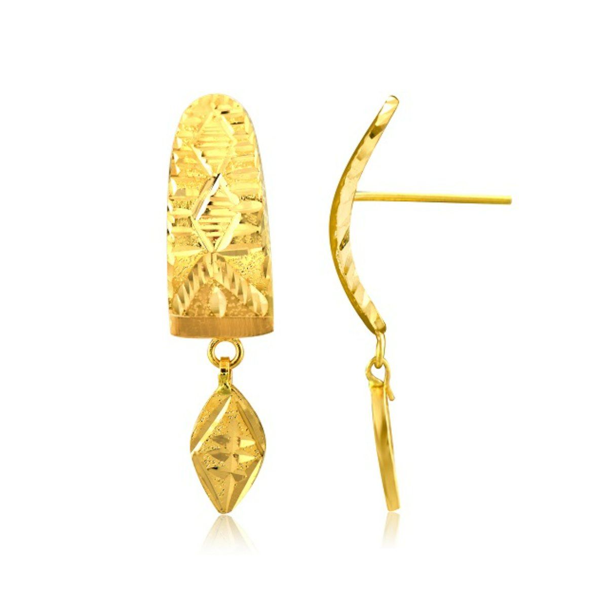 Senco Gold 22k 916 Yellow Gold Stud Earrings For Womens  Amazonin  Fashion