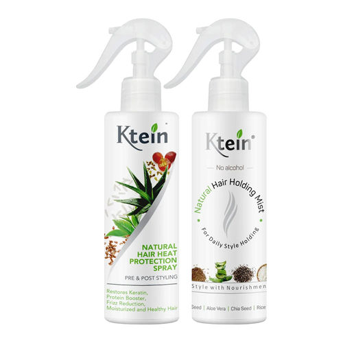 Ktein Natural Hair Heat Protection Spray + Ktein Natural Hair Holding Spray:  Buy Ktein Natural Hair Heat Protection Spray + Ktein Natural Hair Holding Spray  Online at Best Price in India | Nykaa