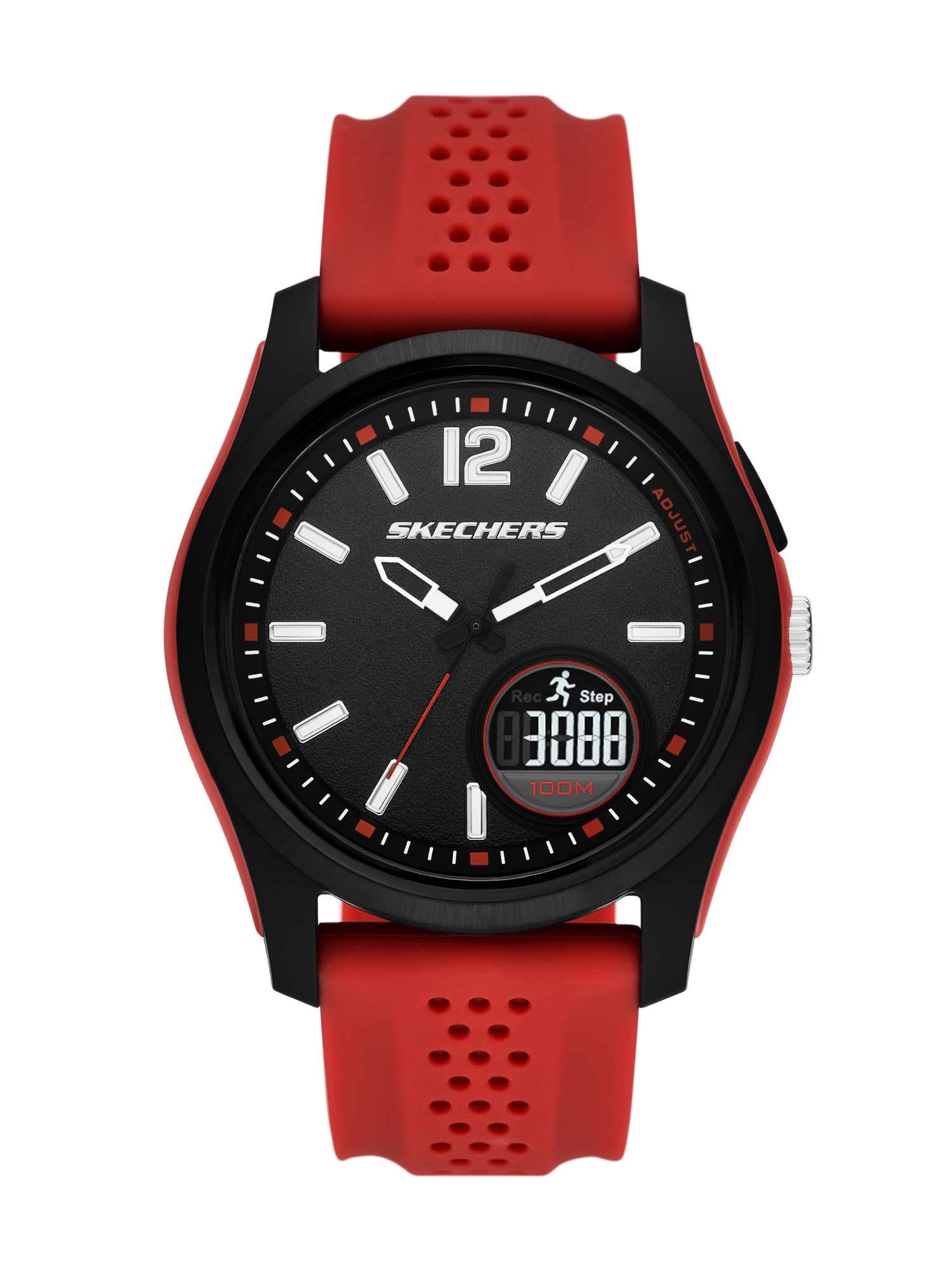 SKECHERS Men Sellas Black Quartz Watch SR5269 (L)