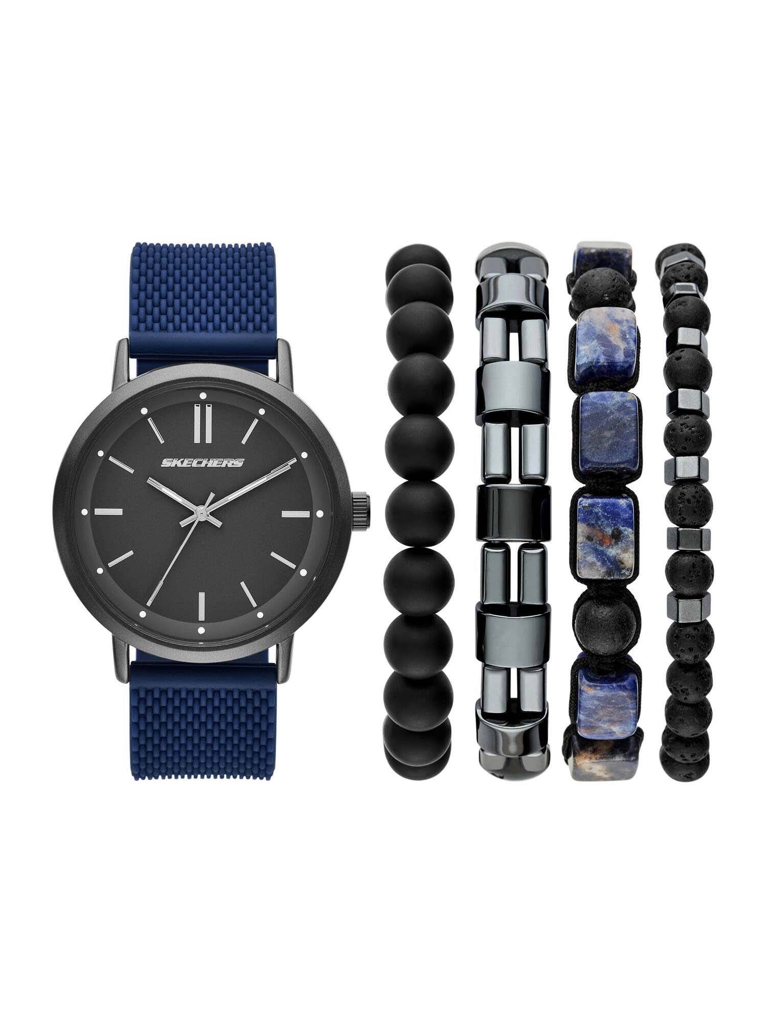 SKECHERS Men Black Toned Quartz Watch with Bracelets SR9123 (M)