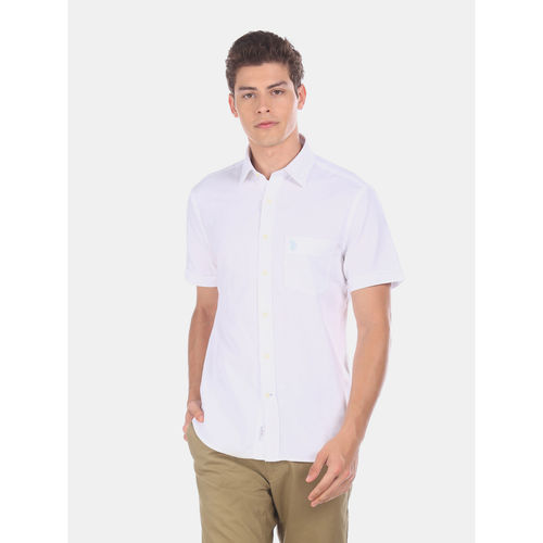 Casual Shirts Mens 3x Short Sleeve Dress Shirts POLO Men White