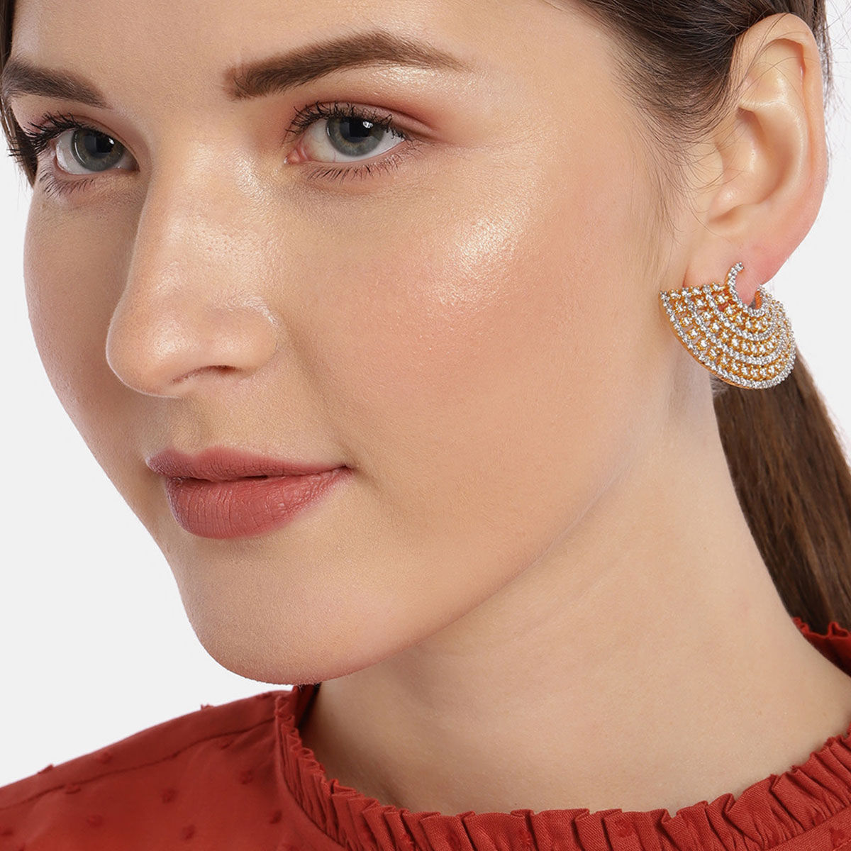 contemporary stud earrings