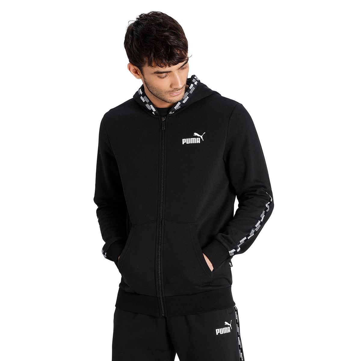 puma tape hooded jacket