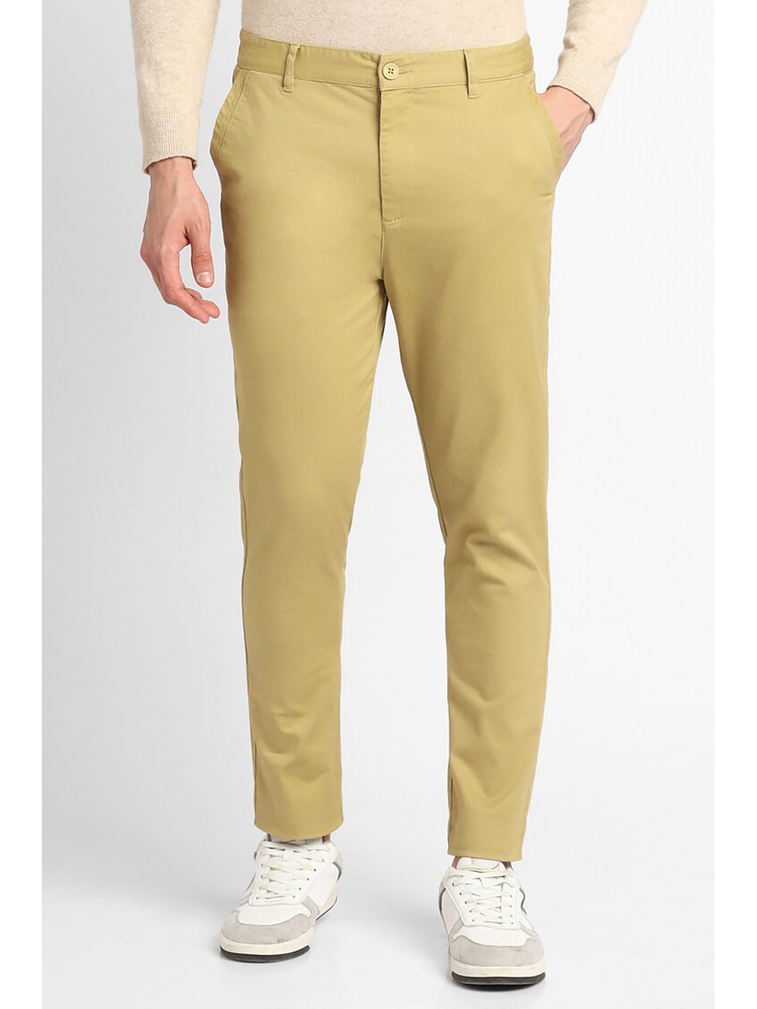 Forever 21 Solid Yellow Pants