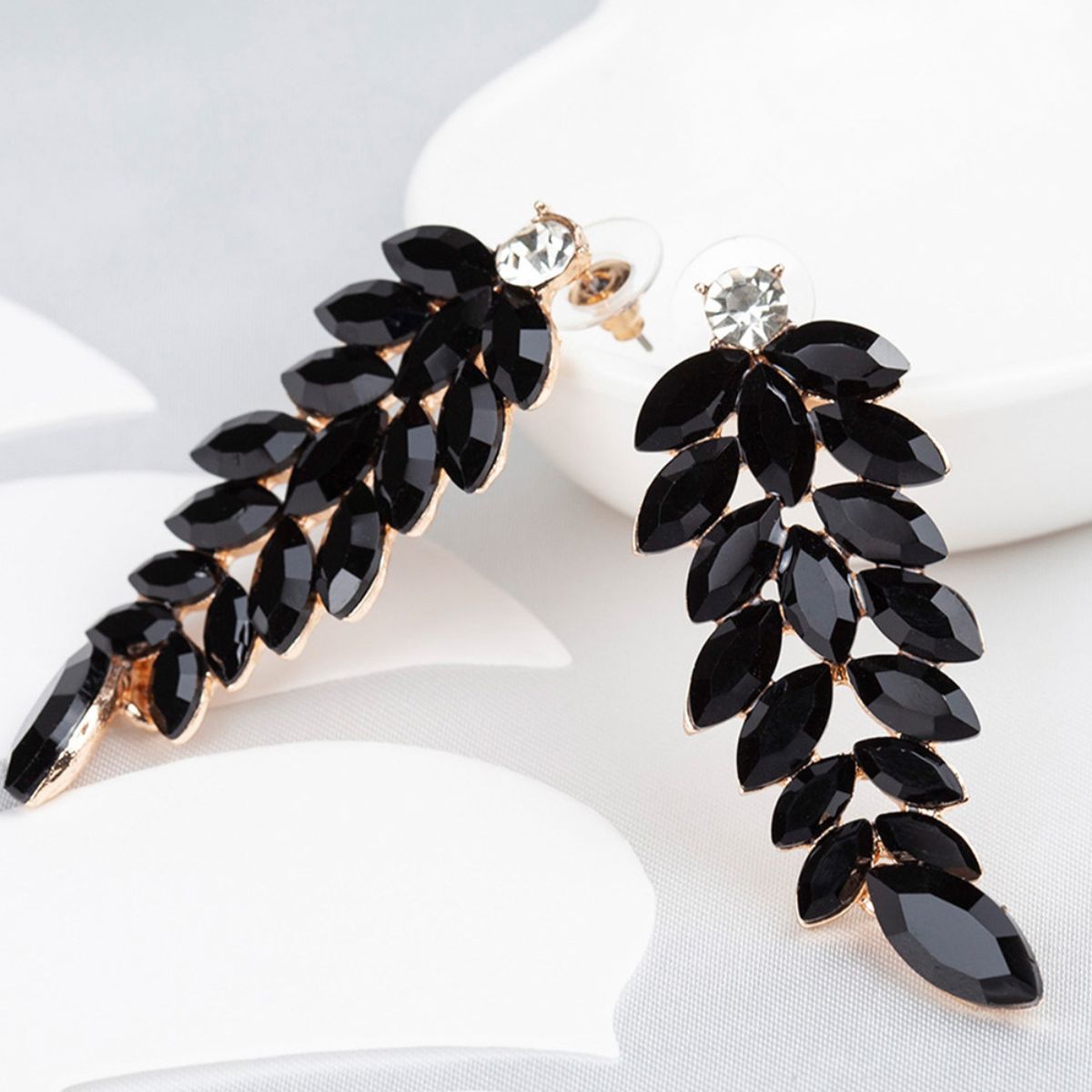 Buy YouBella Gold Plated Stylish Latest Design Crystal Black Earrings for  Girls and Womens at Rs1599 online  Jewellery online
