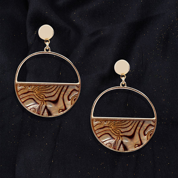 animal print hoop earrings