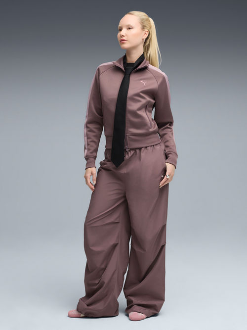 Puma Women Purple T7 Always On Short Track Jacket (XS)