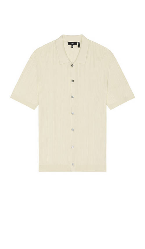Theory Soft Lawn Short Sleeve Cuff Shirt Theory Soft Lawn Short 