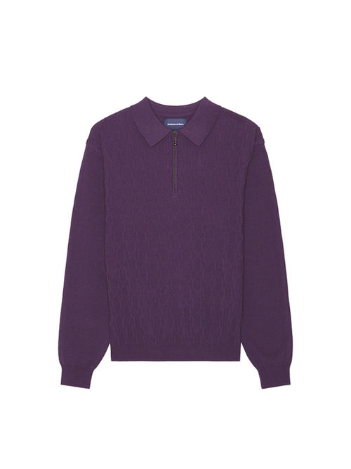 Buy thisisneverthat Cable Knit Zip Polo Online