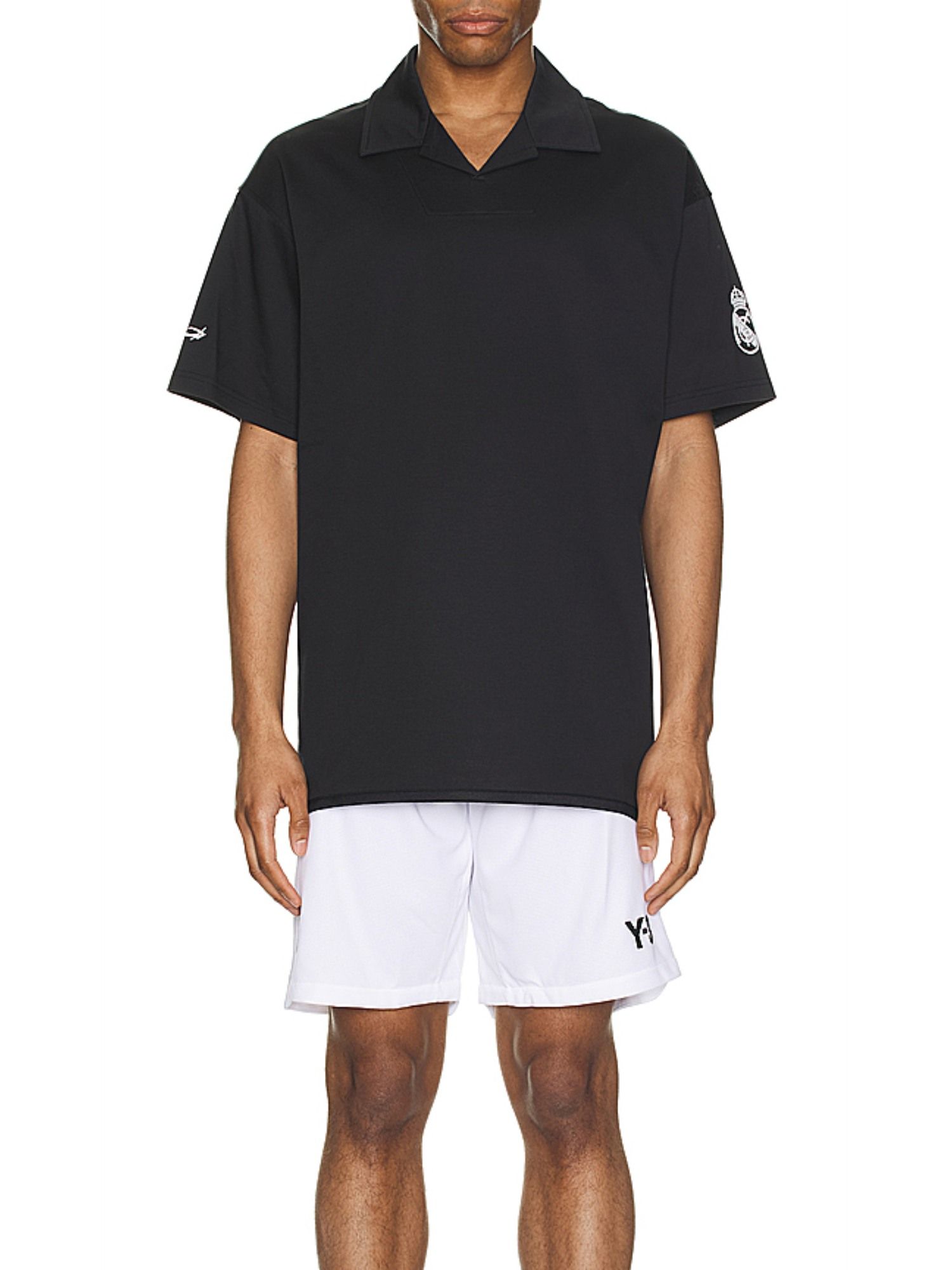 【新品・限定】Y-3×Real Madrid POLO 半袖シャツ XS 黒 新品・限定】Y-3×Real Madrid POLO 半袖シャツ XS 黒