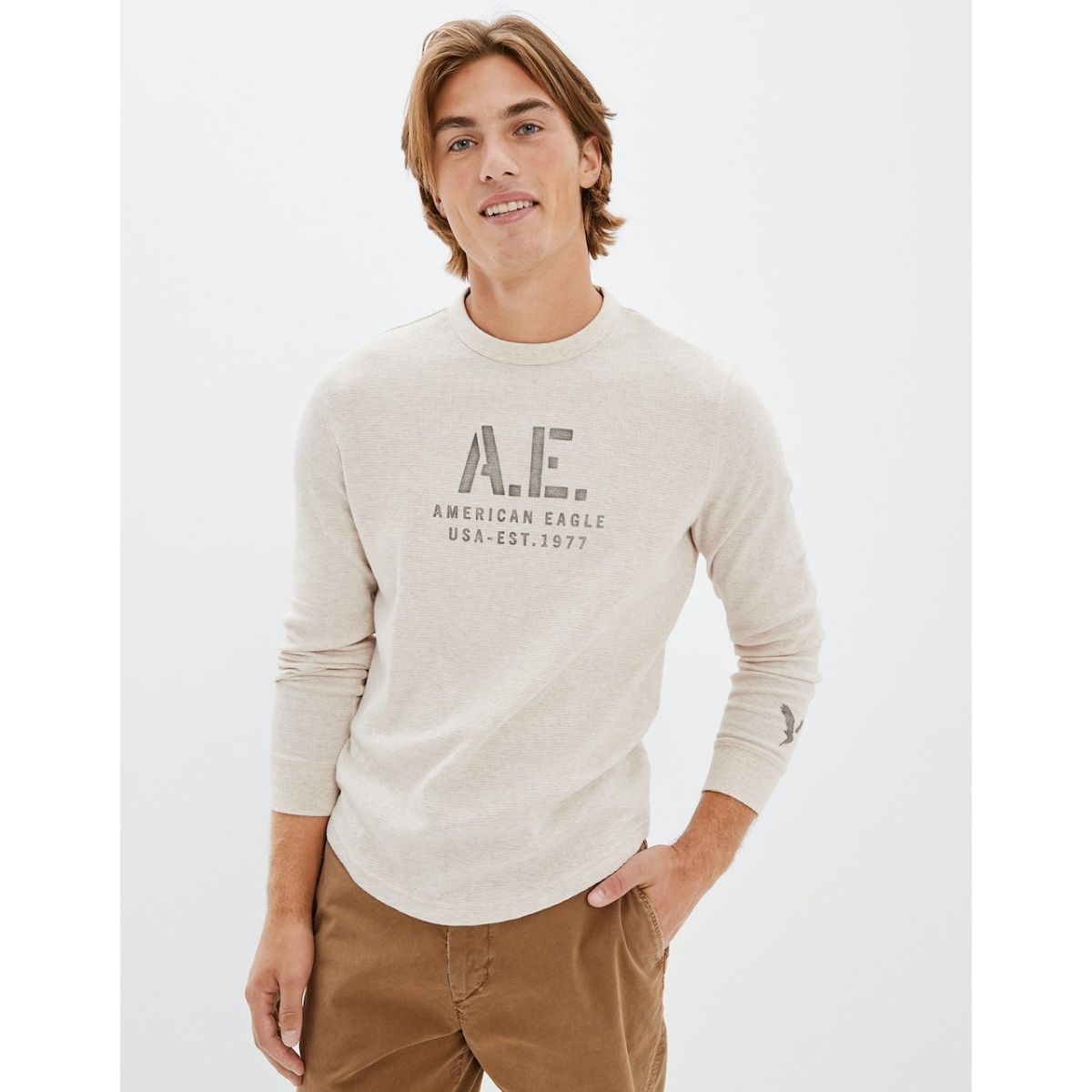 American eagle thermal hot sale long sleeve