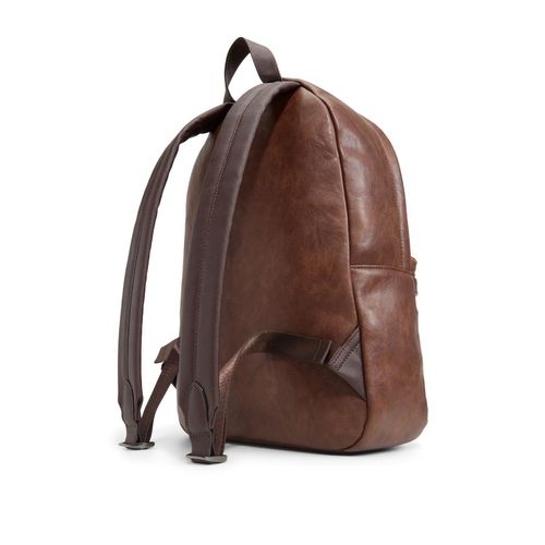 cavalli class logo-strap leather backpack Cavalli Class Black Quilted Backpack with Gold Accents