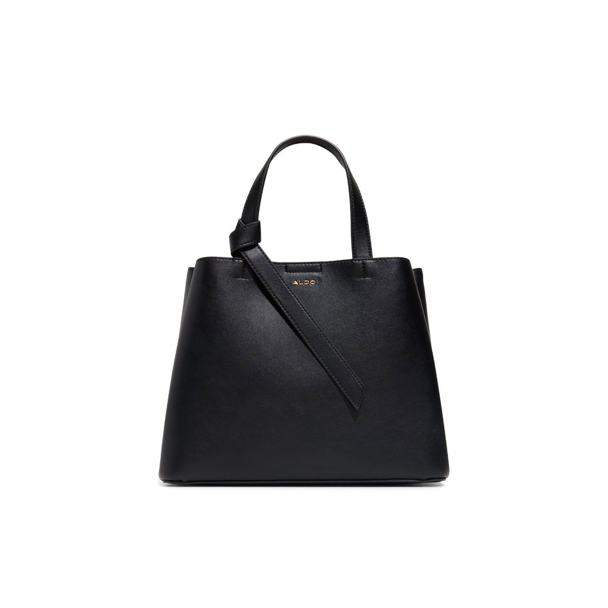 Buy Aldo ZARIA Women Black Satchel Bag with Detachable Strap Online