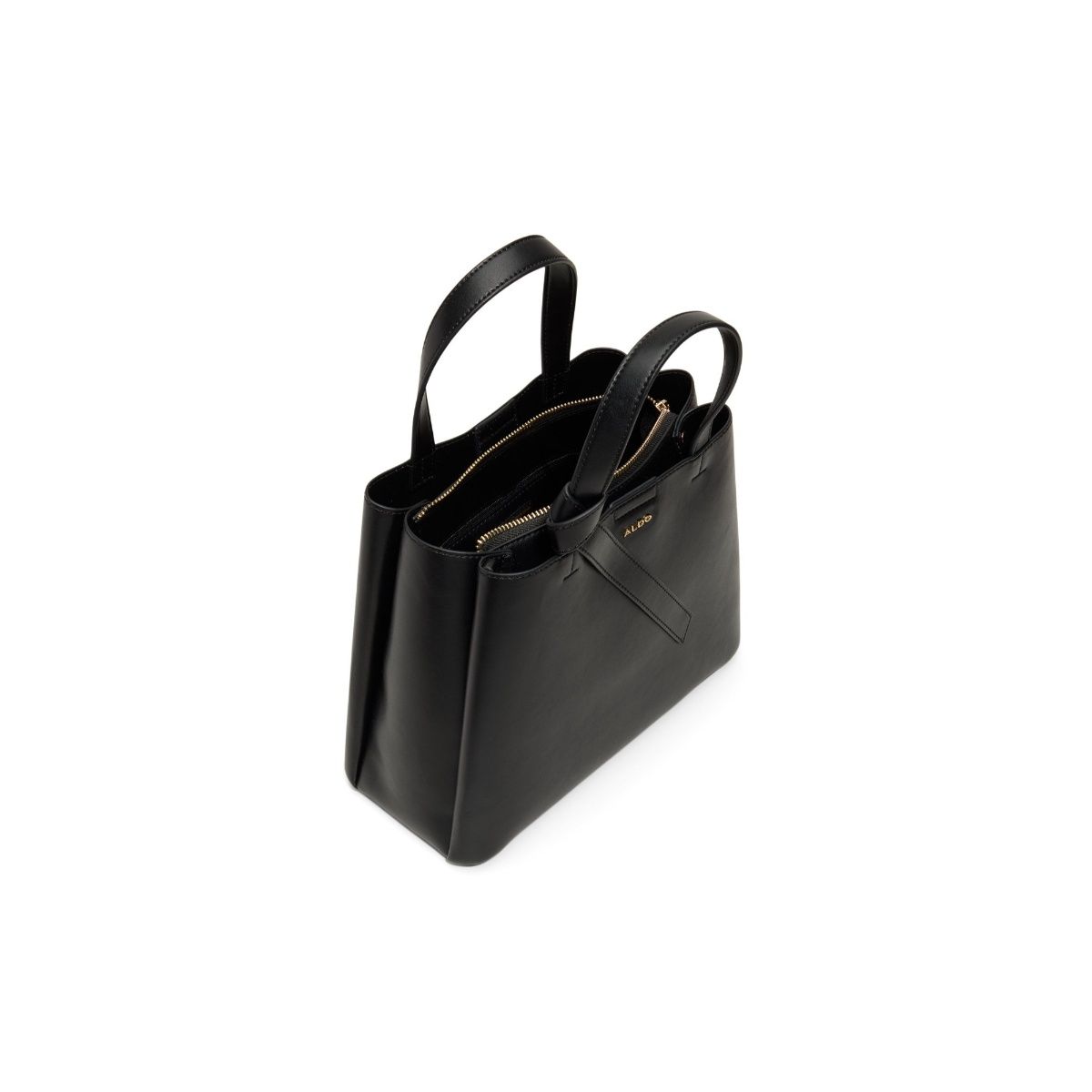 Buy Aldo ZARIA Women Black Satchel Bag with Detachable Strap Online