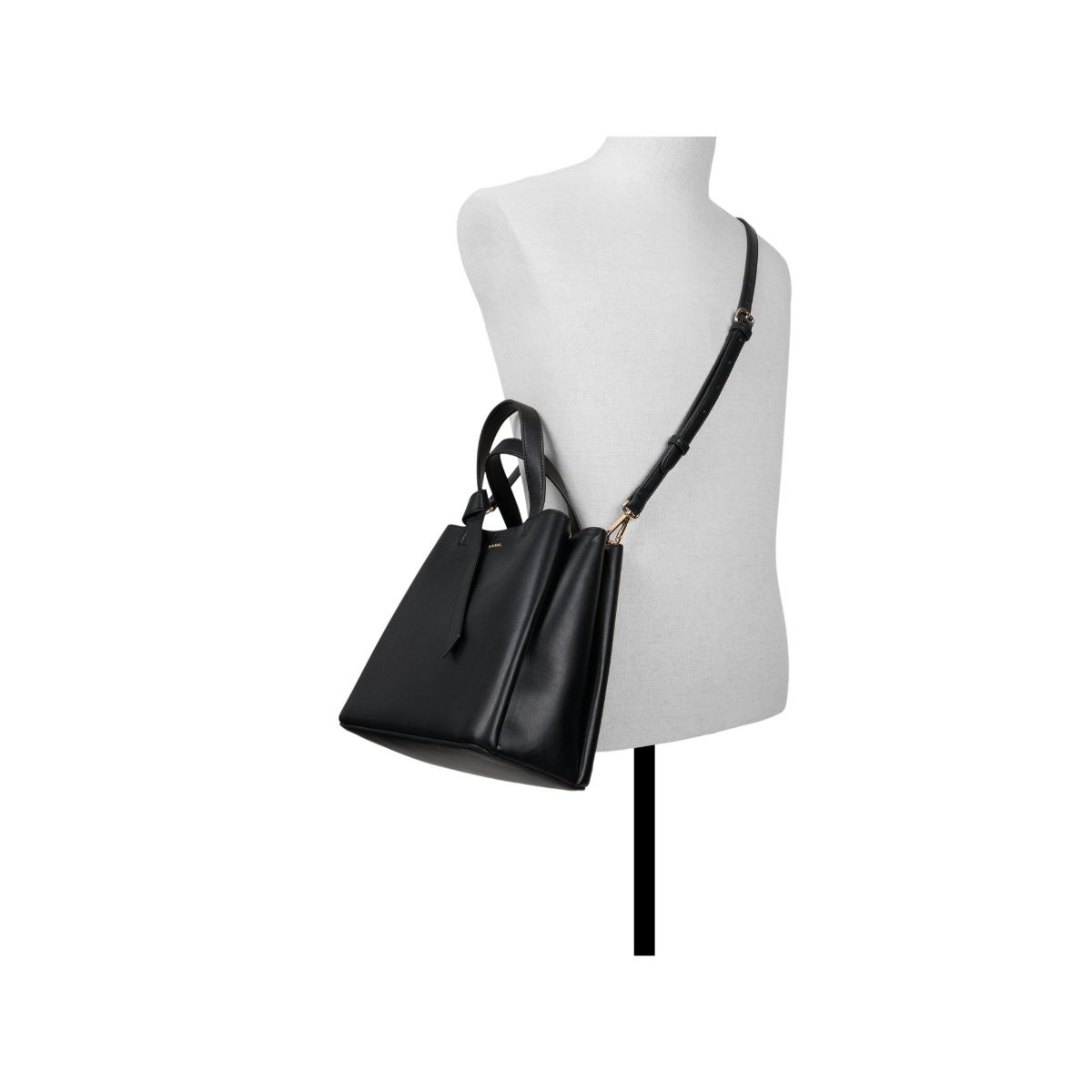 Buy Aldo ZARIA Women Black Satchel Bag with Detachable Strap Online