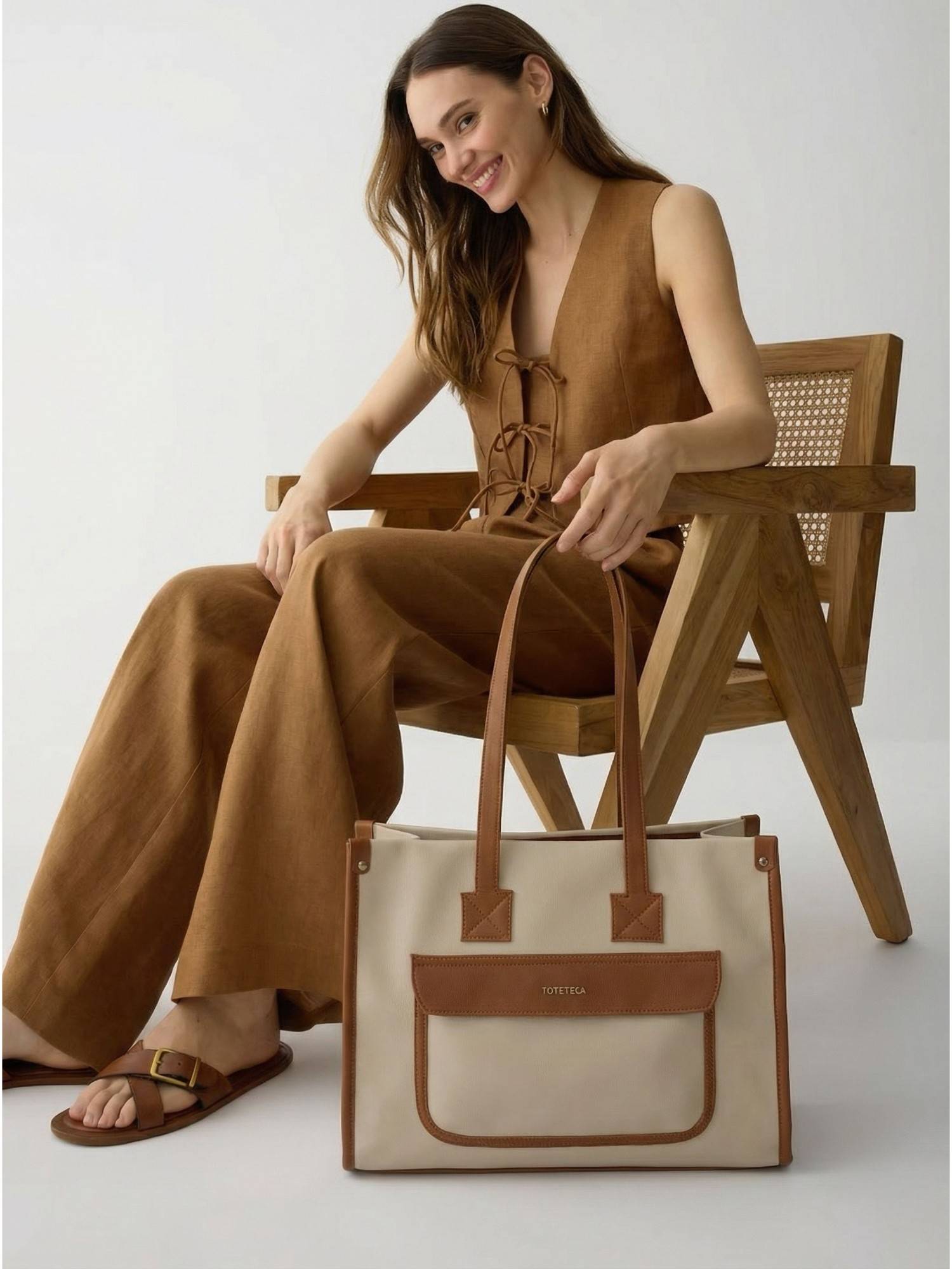 Toteteca Chic Urban Off White Shoulder Bag