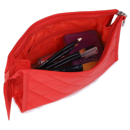 NFI Essentials Cushioned Cosmetics Makeup Pouch (Y25 Red): Buy NFI