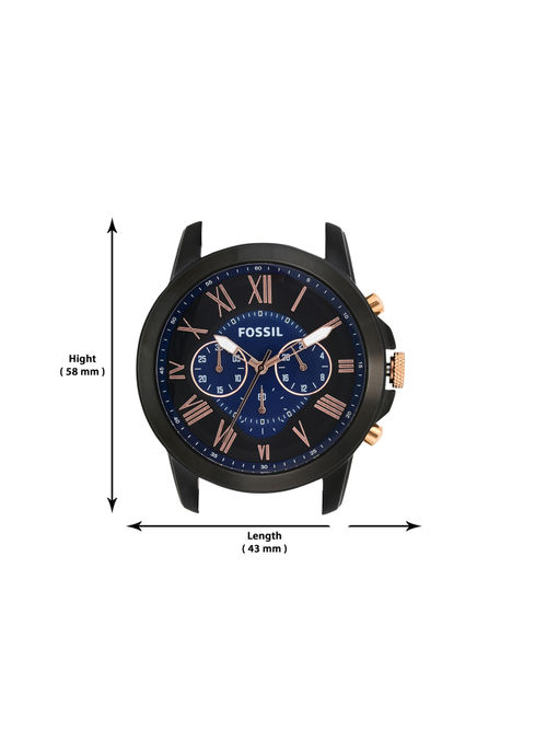 Buy Fossil FS5061 Grant Blue Watch For Men Online