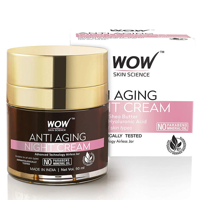 WOW Skin Science Anti Aging Night Cream- Anti Wrinkles And Fine Lines
