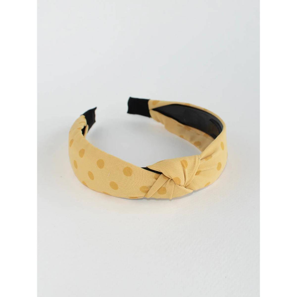 Buy Jewelz Yellow Polka Dot Knot Hair Band Women's Online