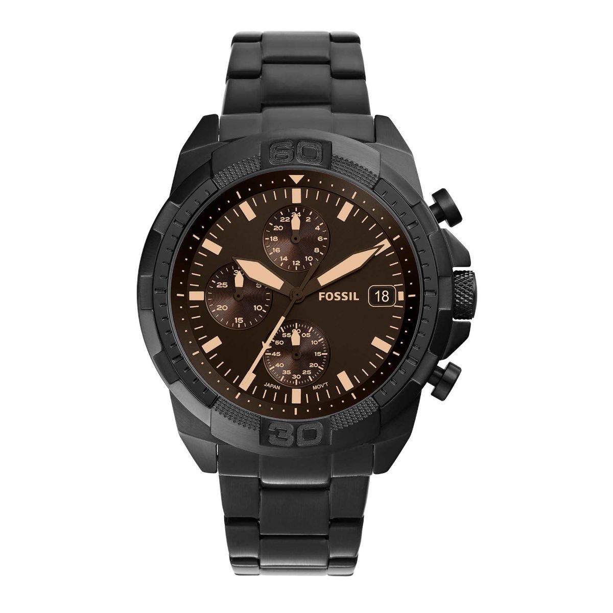 Relic by Fossil Men's Everet Black Silicone Watch - Walmart.com