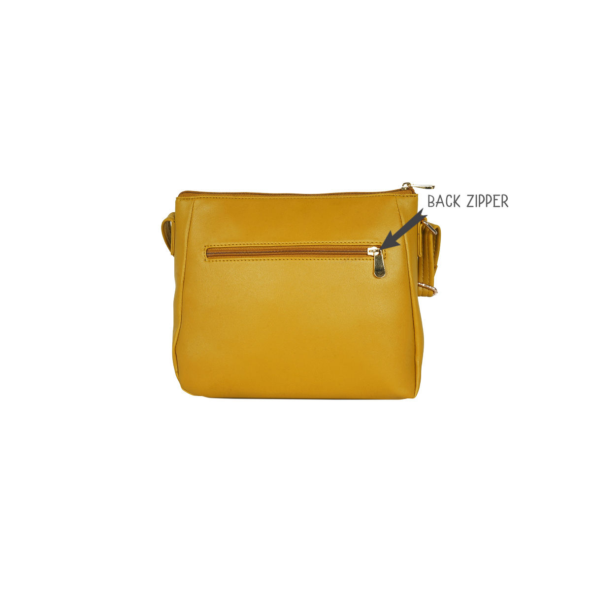 Baggit mustard yellow hot sale solid sling bag