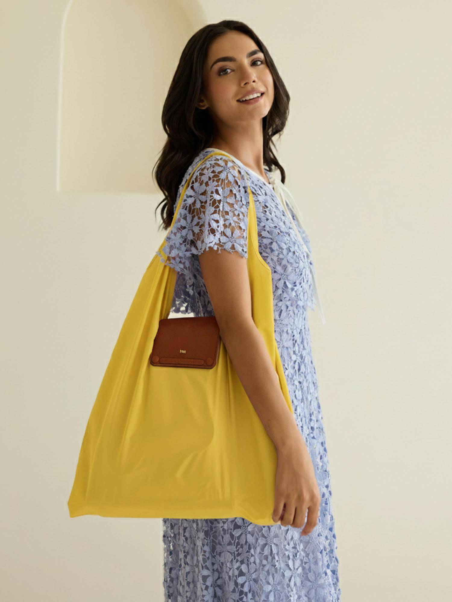 HIE Solid Lepayt Tote Bag - Honey Mustard